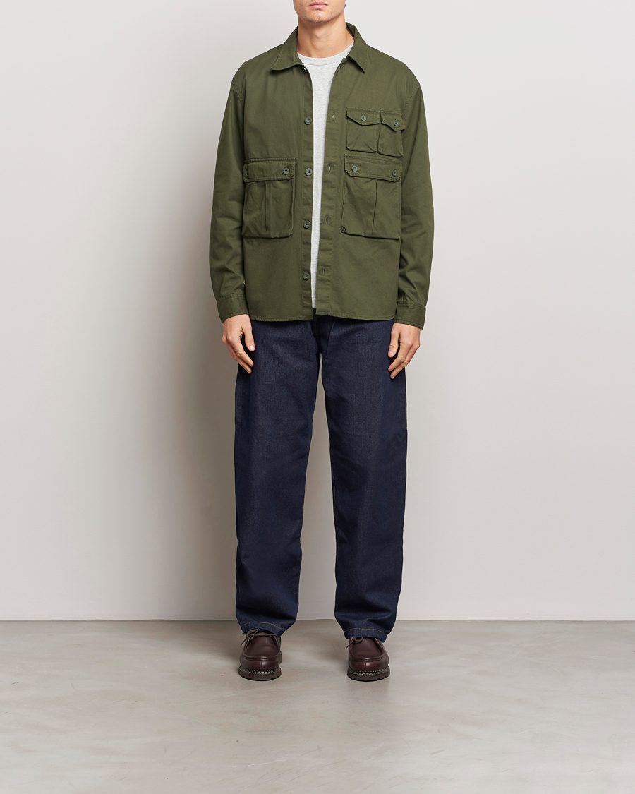 Herre | Skjorter | Carhartt WIP | Tracker Cotton Twill Shirt Office Green
