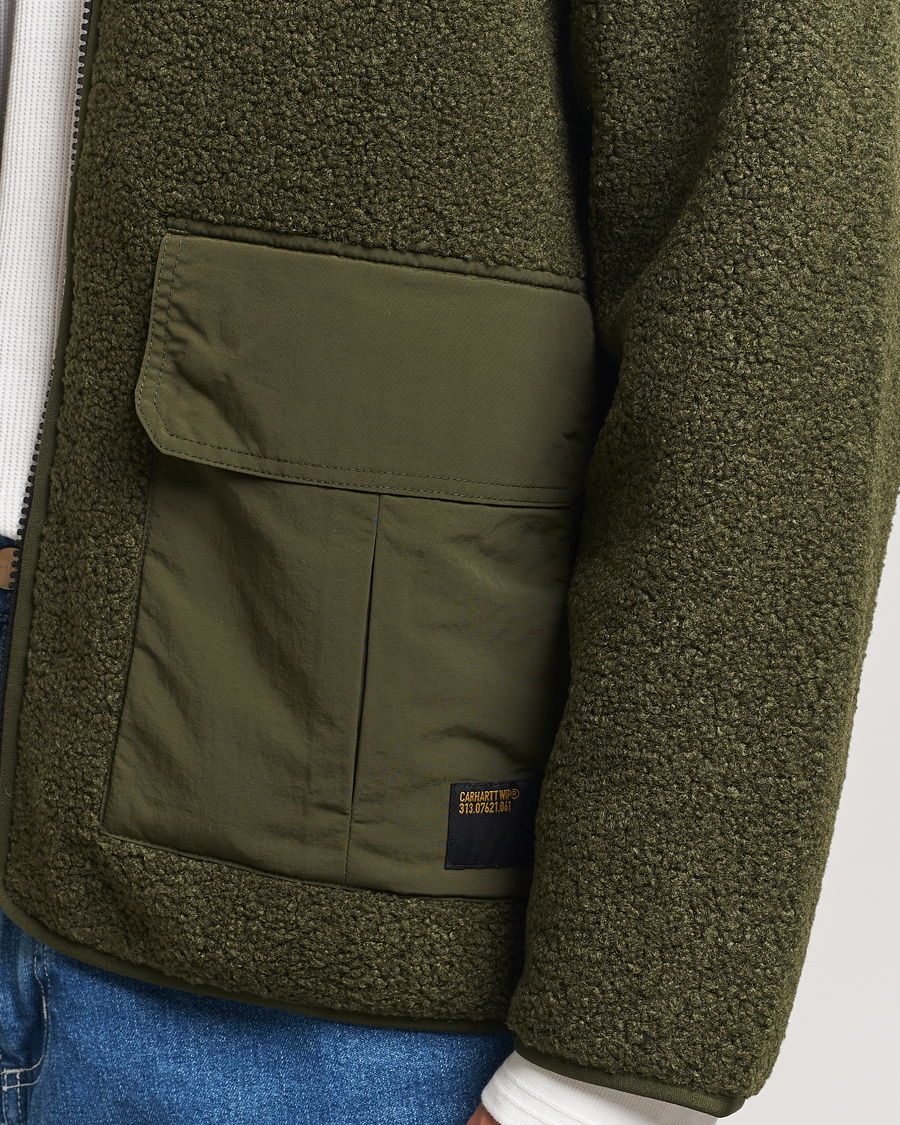 Herre | Trøjer | Carhartt WIP | Devin Pile Liner Office Green