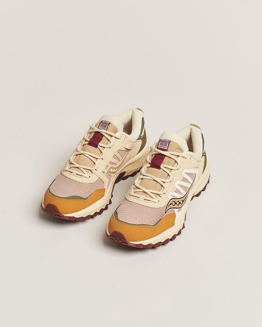 Herre | Saucony Grid Peak Trail Sneaker Tan/Chino Green | Saucony | Grid Peak Trail Sneaker Tan/Chino Green