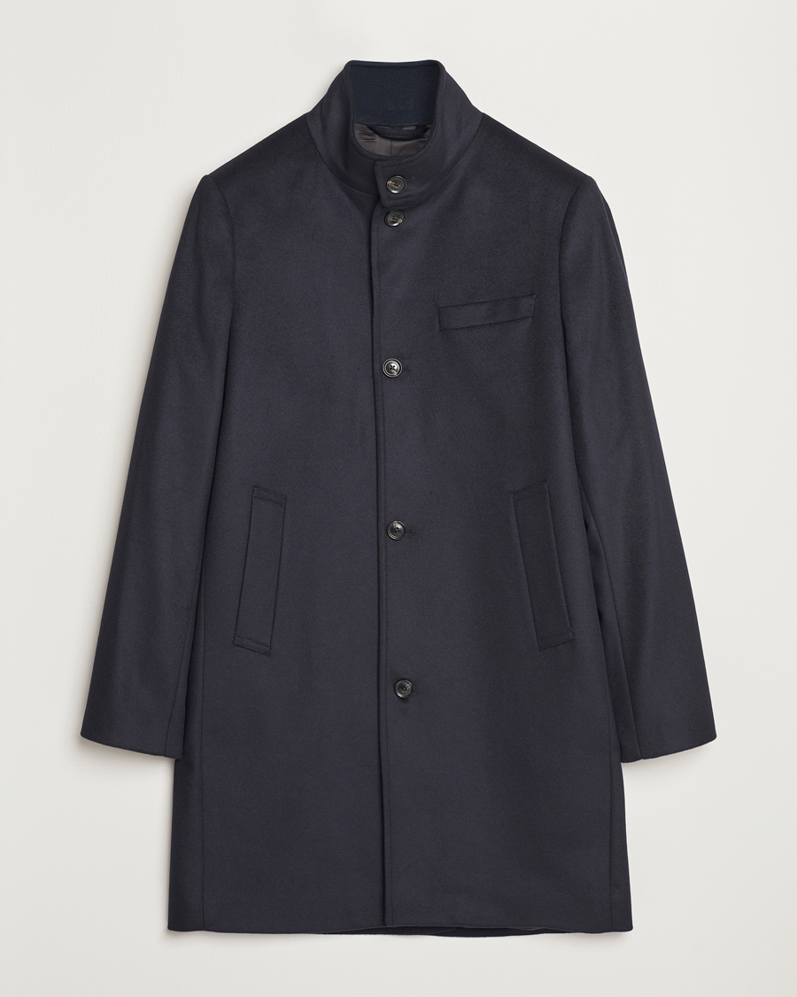 Herre | Jakker | J.Lindeberg | Jesse Melton Cashmere Coat Navy