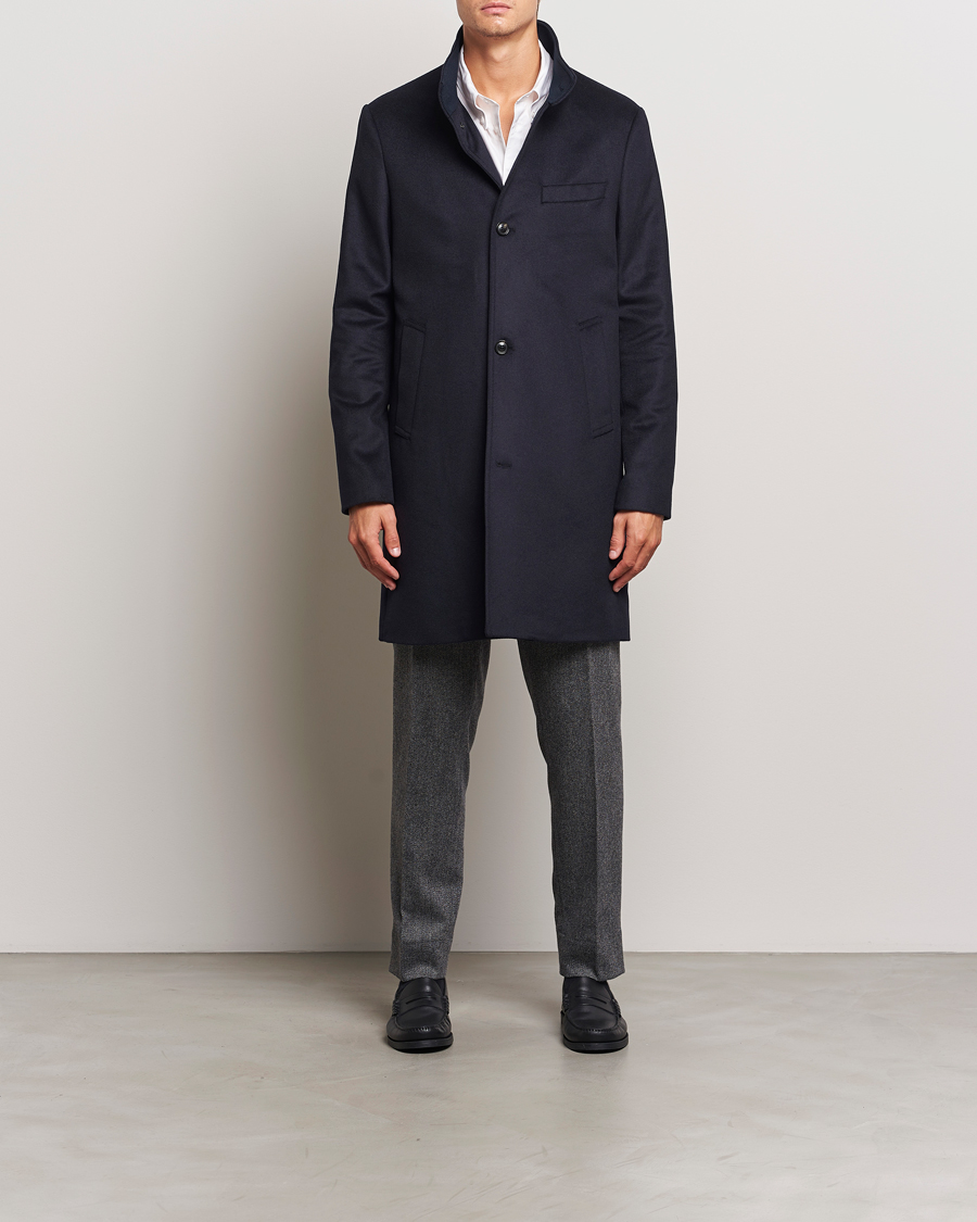 Herre | Jakker | J.Lindeberg | Jesse Melton Cashmere Coat Navy