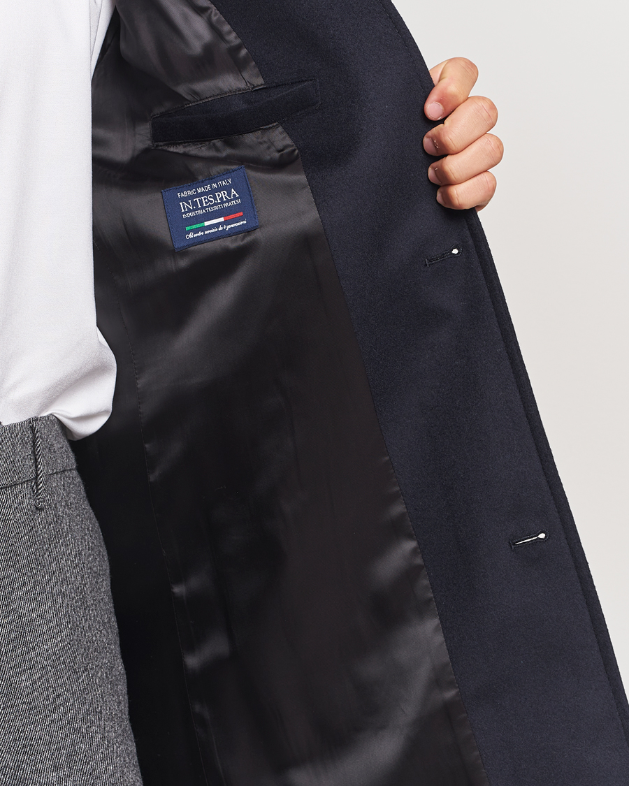 Herre | Jakker | J.Lindeberg | Jesse Melton Cashmere Coat Navy