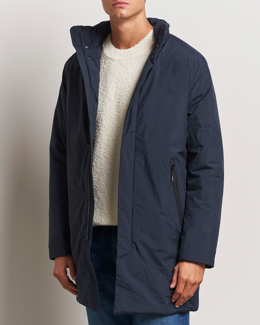 Herre | Jakker | J.Lindeberg | Hollis Tech Coat Navy