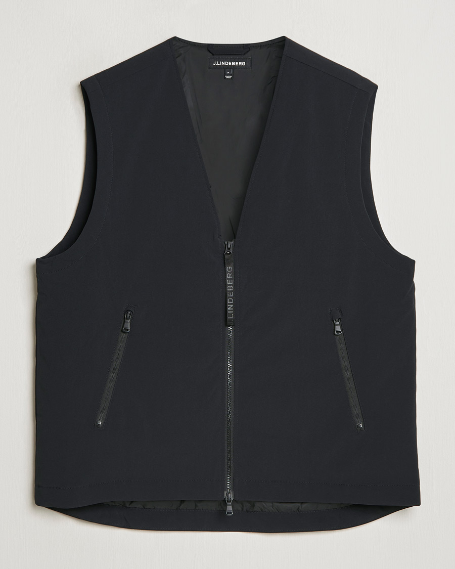 Herre | Jakker | J.Lindeberg | Cain Primaloft Padded Vest Black