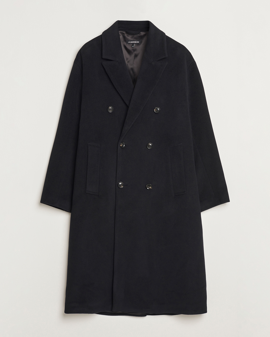 Herre | Jakker | J.Lindeberg | Willy Wool Coat Black