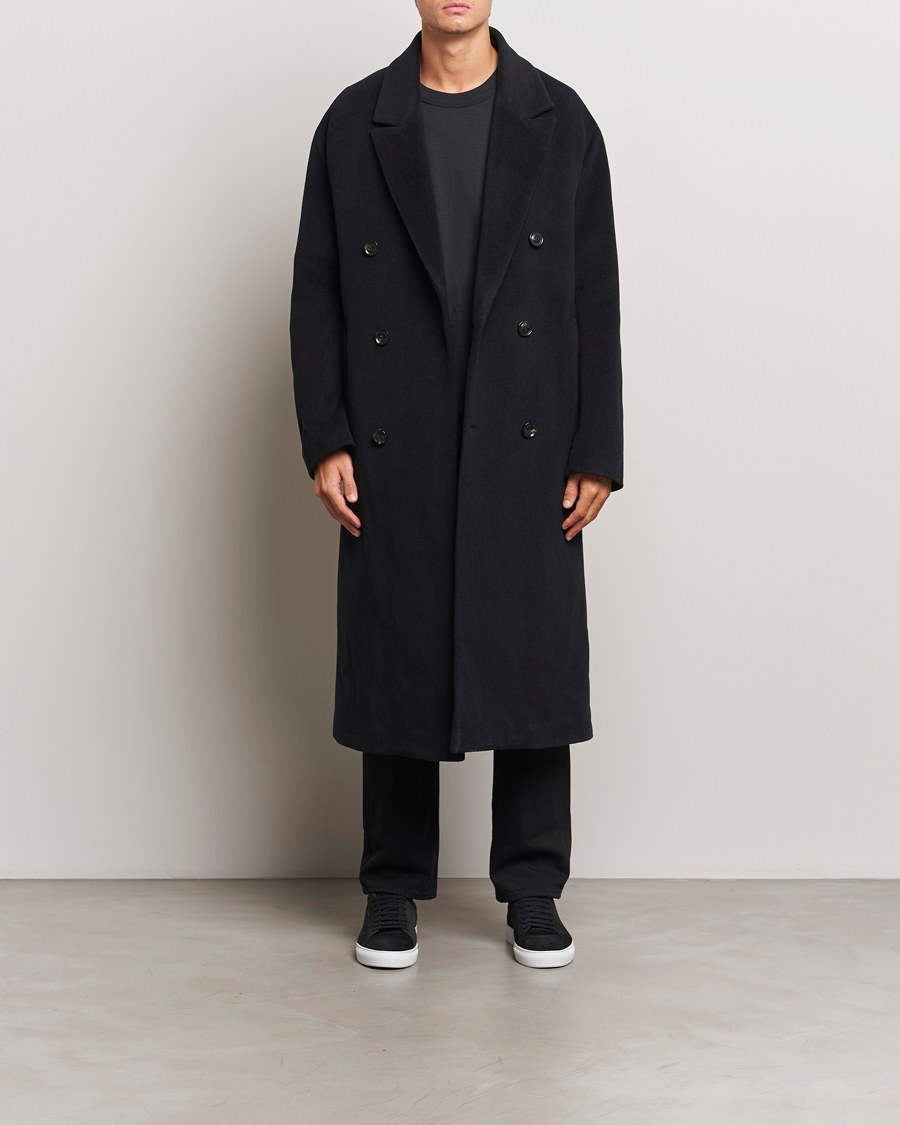 Herre | Jakker | J.Lindeberg | Willy Wool Coat Black