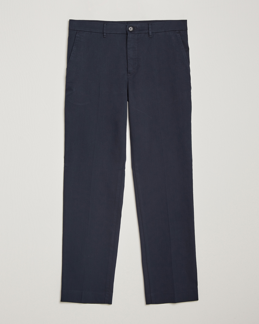 Herre | Bukser | J.Lindeberg | Lois Flannel Twill Pants Navy