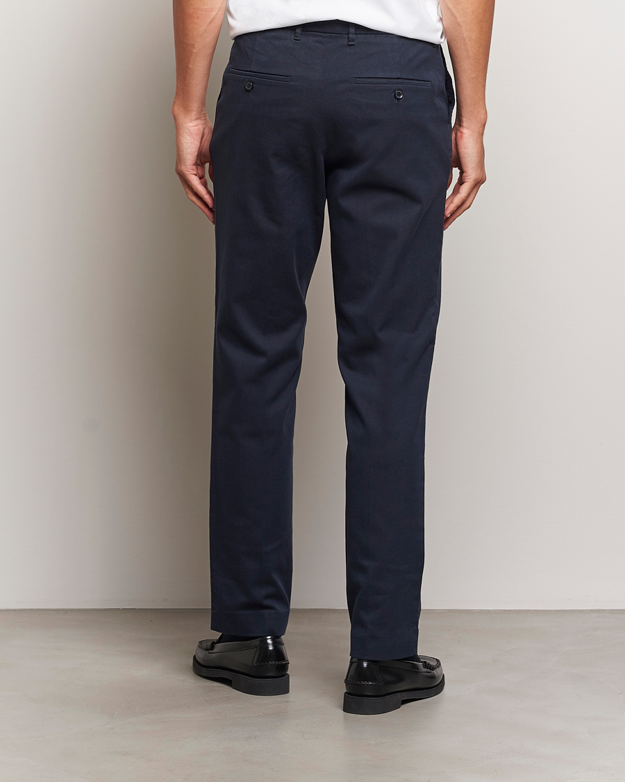 Herre | Bukser | J.Lindeberg | Lois Flannel Twill Pants Navy