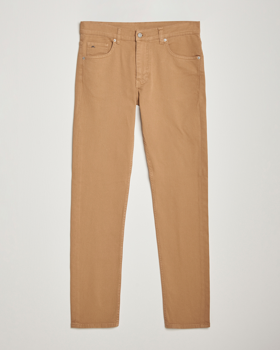 Herre | Bukser | J.Lindeberg | Jay Solid Twill Stretch Jeans Tiger Brown