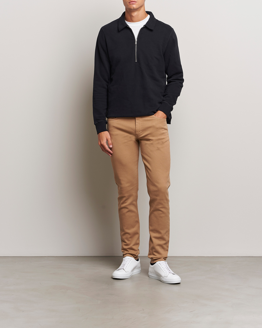 Herre | Bukser | J.Lindeberg | Jay Solid Twill Stretch Jeans Tiger Brown