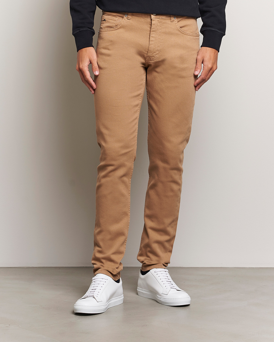 Herre | Bukser | J.Lindeberg | Jay Solid Twill Stretch Jeans Tiger Brown