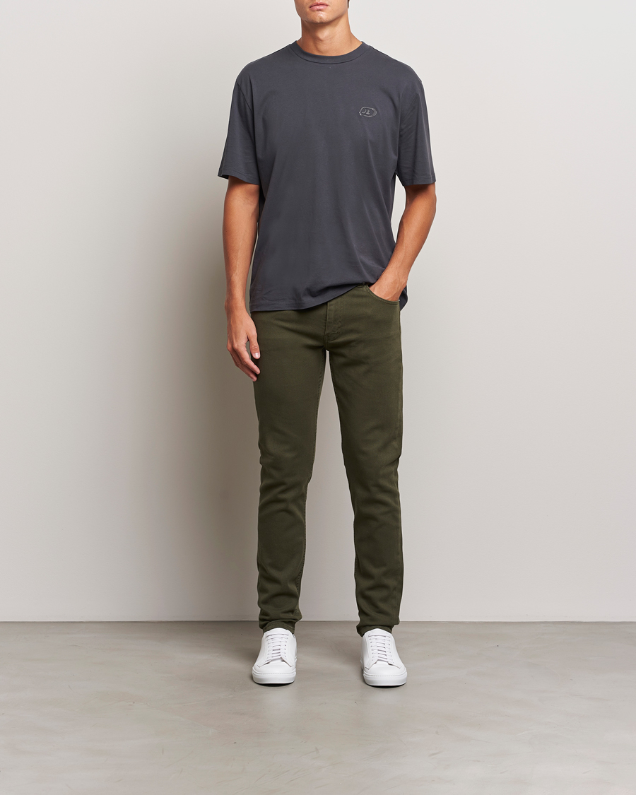 Herre | Bukser | J.Lindeberg | Jay Solid Twill Stretch Jeans Forest Green