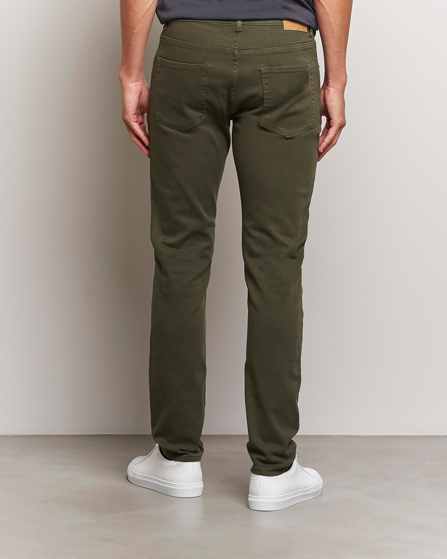 Herre | Bukser | J.Lindeberg | Jay Solid Twill Stretch Jeans Forest Green