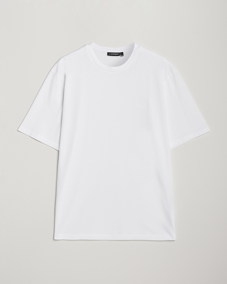 Herre | T-Shirts | J.Lindeberg | Hale Logo T-Shirt White