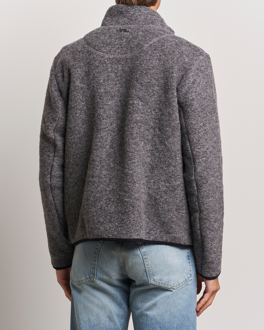 Herre | Trøjer | J.Lindeberg | Dustin Wool Fleece Jacket Light Grey Melange
