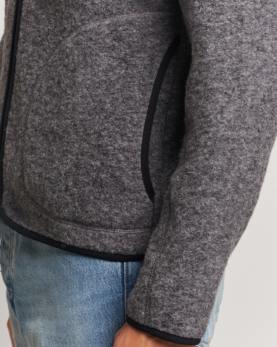 Herre | Trøjer | J.Lindeberg | Dustin Wool Fleece Jacket Light Grey Melange