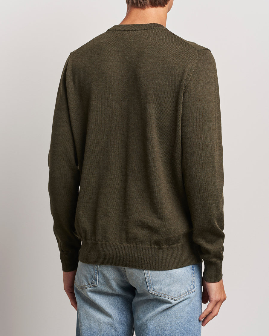 Herre | Trøjer | J.Lindeberg | Keane Merino Crew Neck Sweater Forest Green