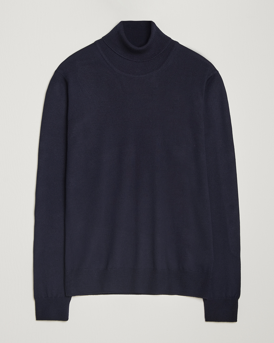 Herre | Trøjer | J.Lindeberg | Kaden Merino Turtleneck Navy