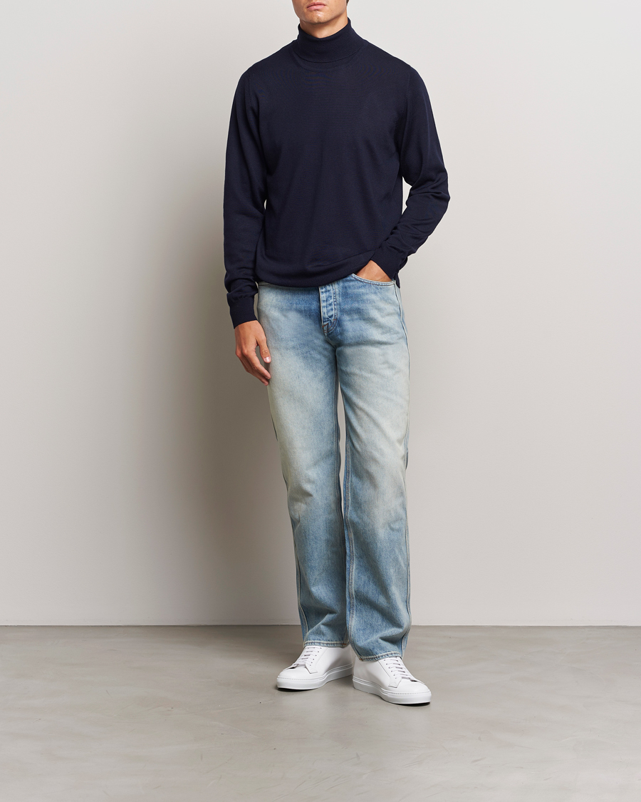 Herre | Trøjer | J.Lindeberg | Kaden Merino Turtleneck Navy