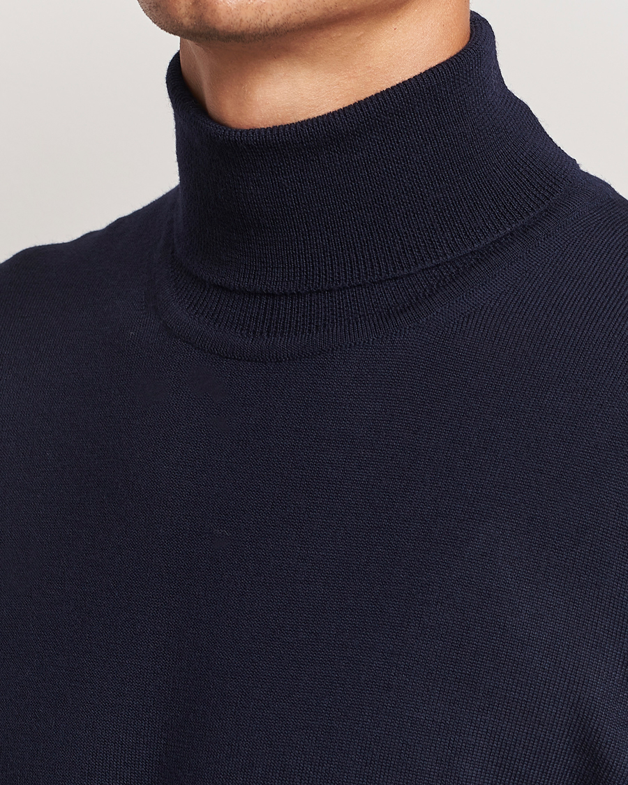 Herre | Trøjer | J.Lindeberg | Kaden Merino Turtleneck Navy