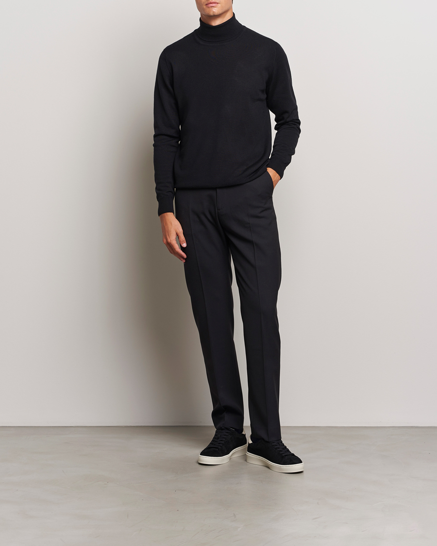 Herre | Trøjer | J.Lindeberg | Kaden Merino Turtleneck Black