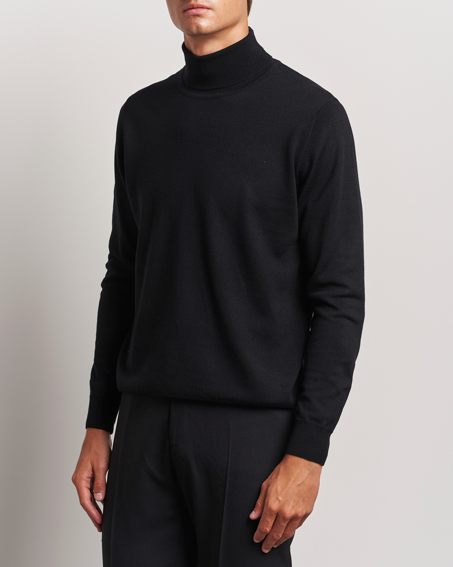 Herre | Trøjer | J.Lindeberg | Kaden Merino Turtleneck Black