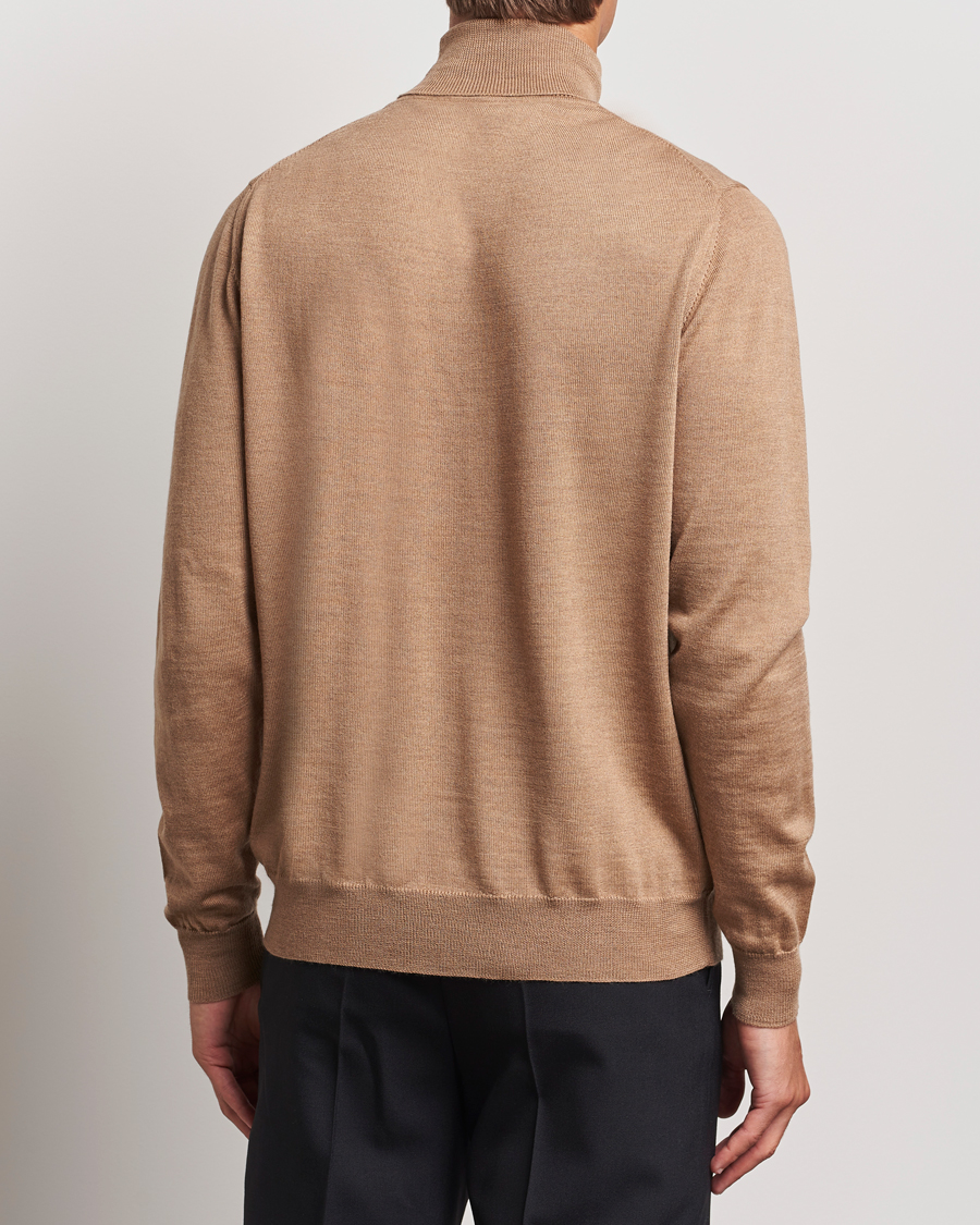 Herre | Trøjer | J.Lindeberg | Kaden Merino Turtleneck Tiger Brown