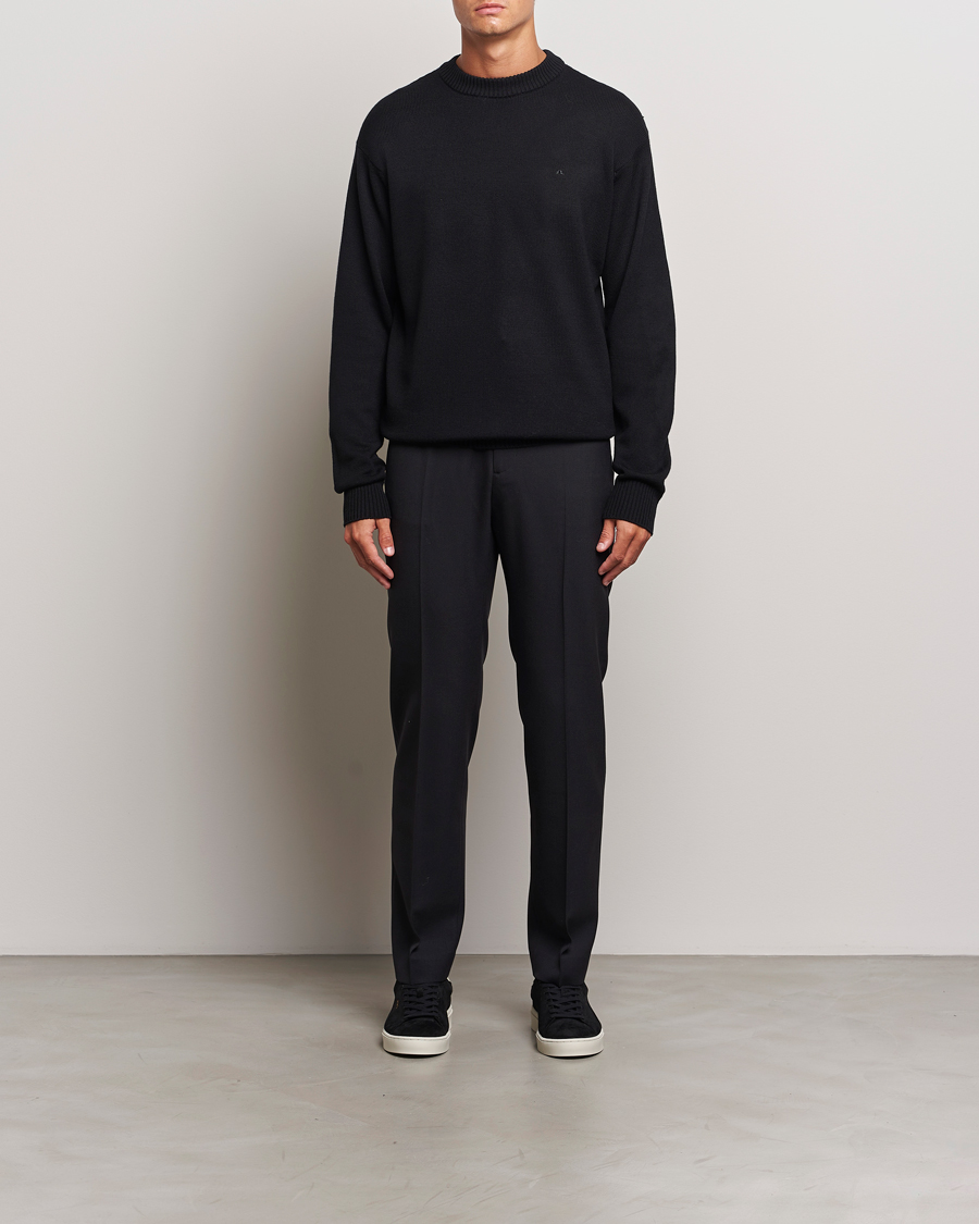 Herre | Trøjer | J.Lindeberg | Kino Merino Crew Neck Black