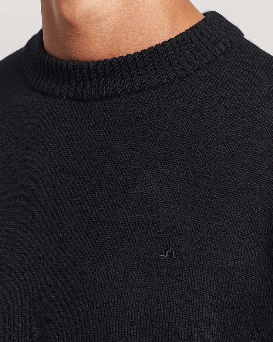 Herre | Trøjer | J.Lindeberg | Kino Merino Crew Neck Black