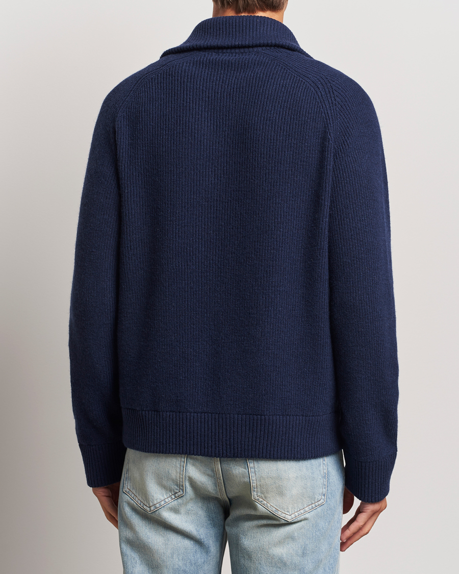 Herre | Trøjer | J.Lindeberg | Wilmer Quarter Zip Knit Navy