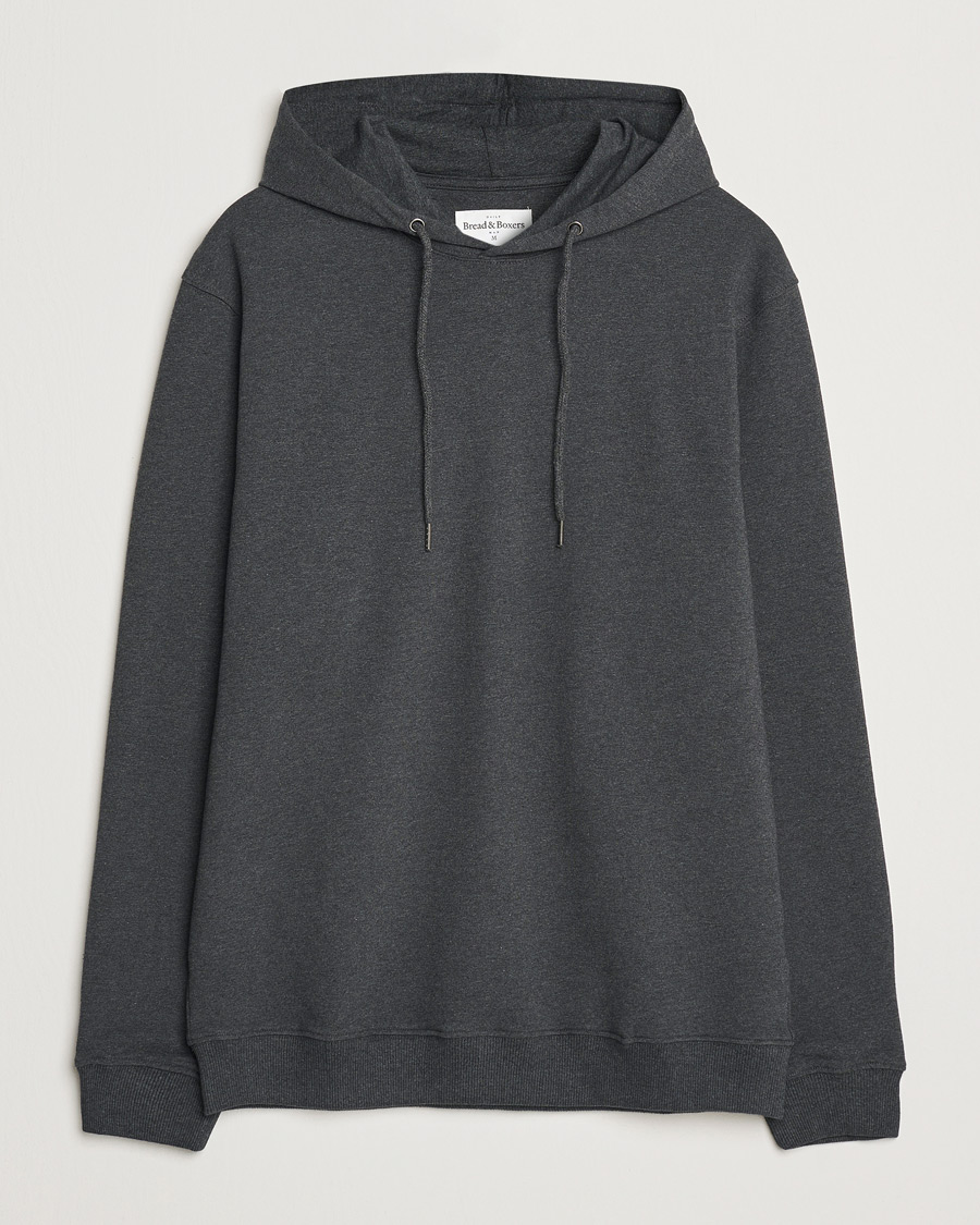 Herre | Trøjer | Bread & Boxers | Loungewear Hoodie Dark Grey Melange