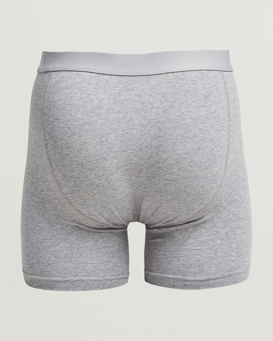 Herre | Undertøj | Bread & Boxers | 3-Pack Long Boxer Brief Grey Melange