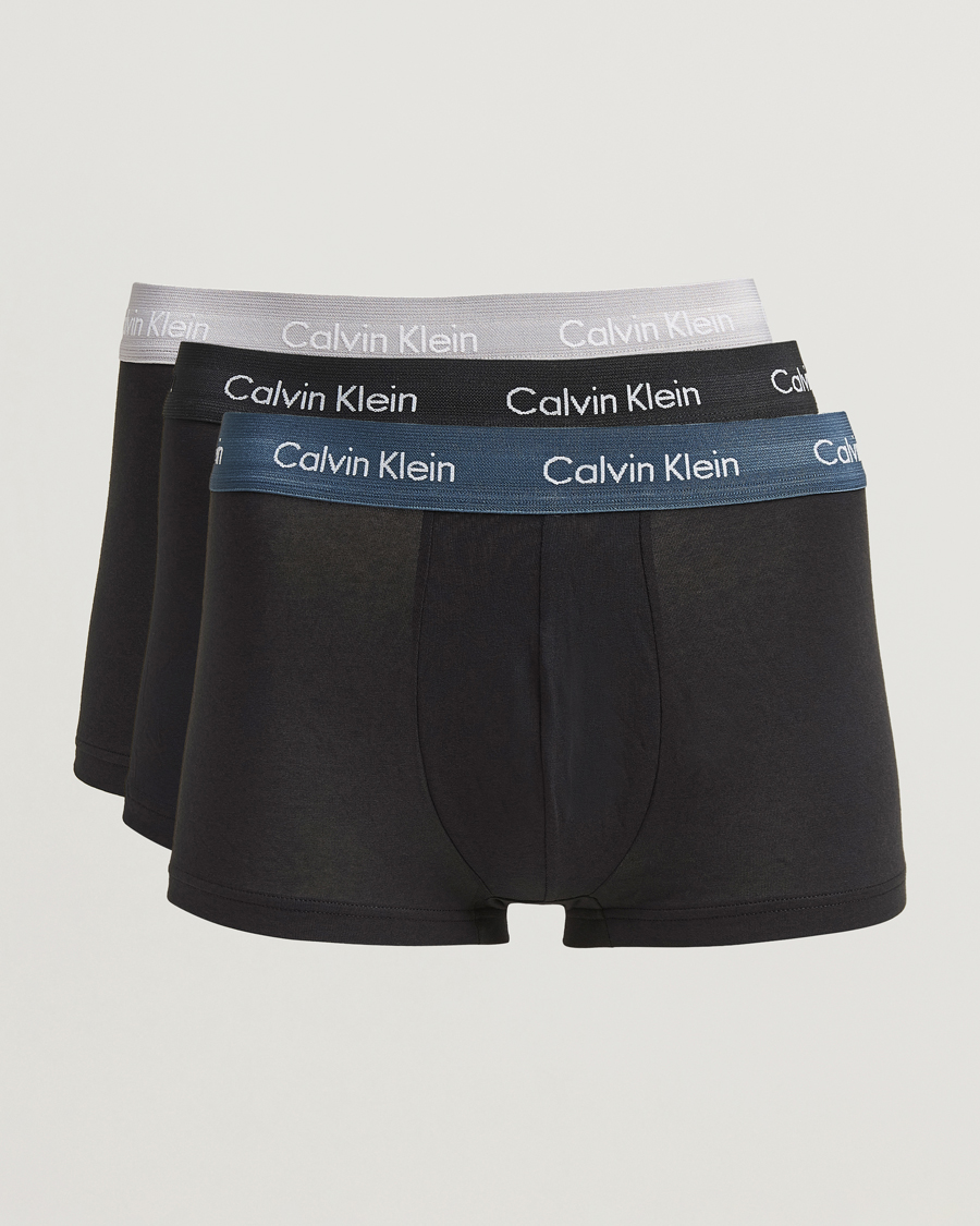 Herre | Undertøj | Calvin Klein | Cotton Stretch 3-Pack Low Rise Trunk Black