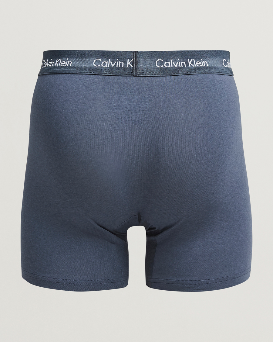 Herre | Undertøj | Calvin Klein | Cotton Stretch 3-Pack Boxer Brief Black/Blue/Grey