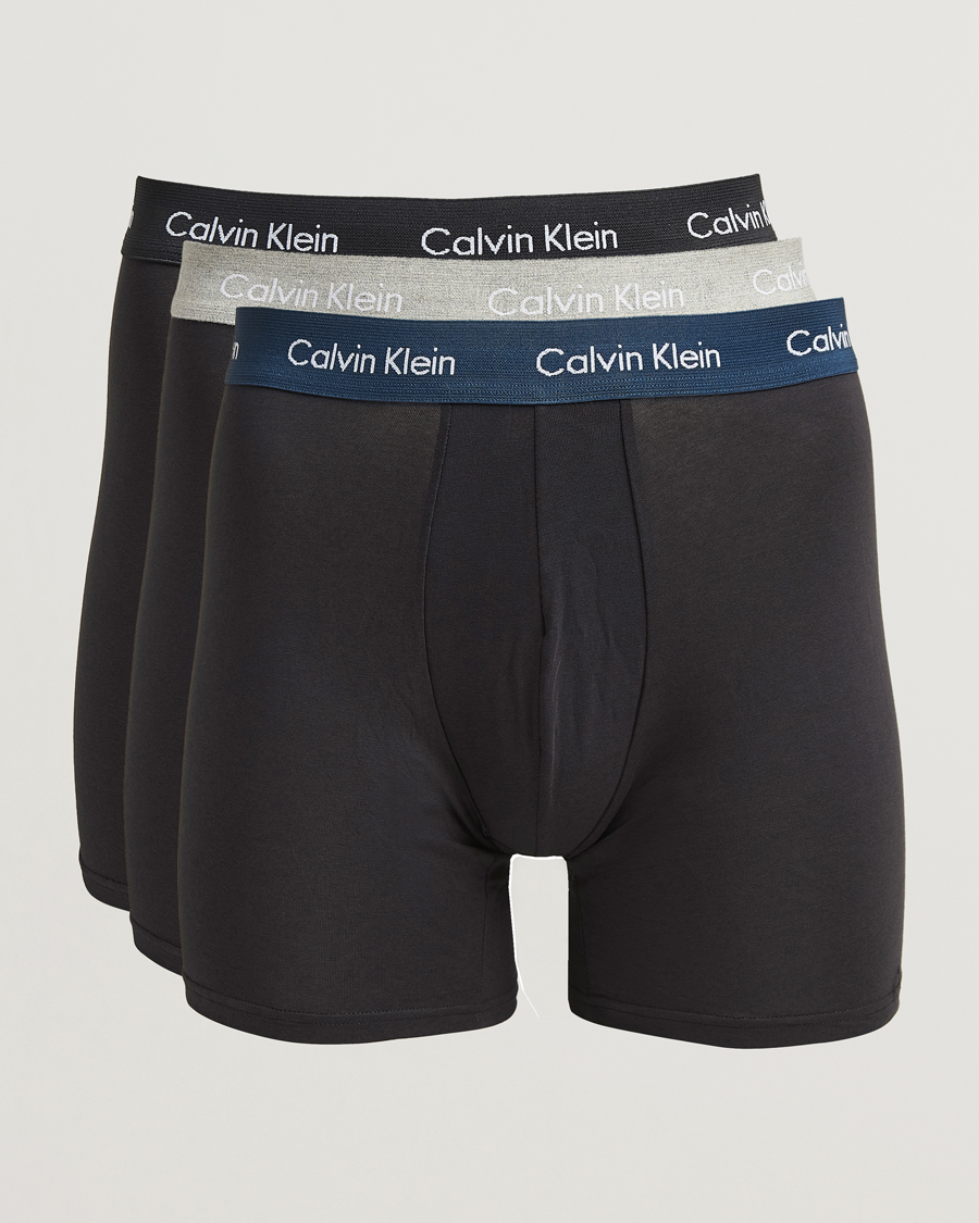 Herre | Undertøj | Calvin Klein | Cotton Stretch 3-Pack Boxer Brief Black