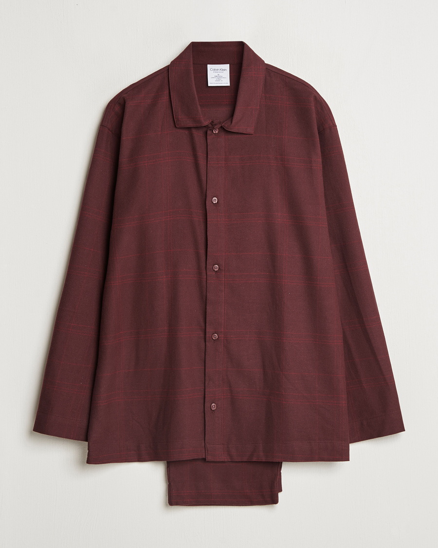 Herre | Calvin Klein Cotton Pyjama Set Truffle Brown | Calvin Klein | Cotton Pyjama Set Truffle Brown