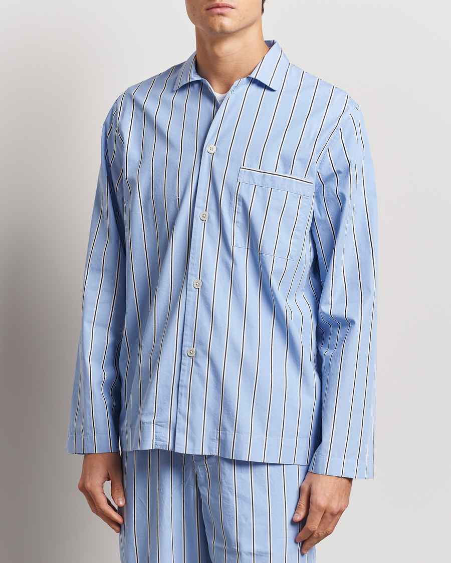 Herre | Pyjamas & Morgenkåber | Tekla | Poplin Pyjama Shirt Basset Stripes