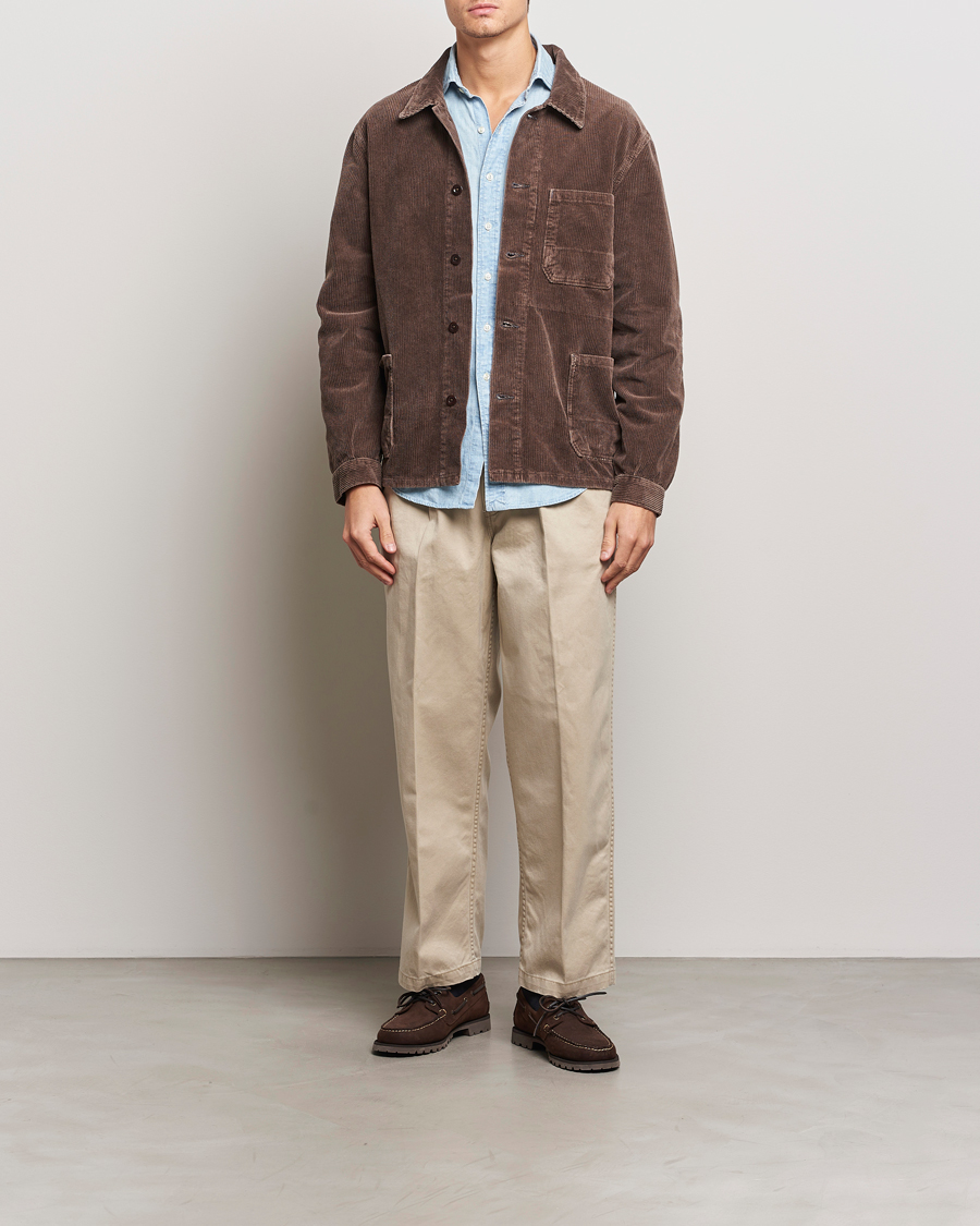Herre | Jakker | Polo Ralph Lauren | Unlined Field Jacket Hanford Brown Repair