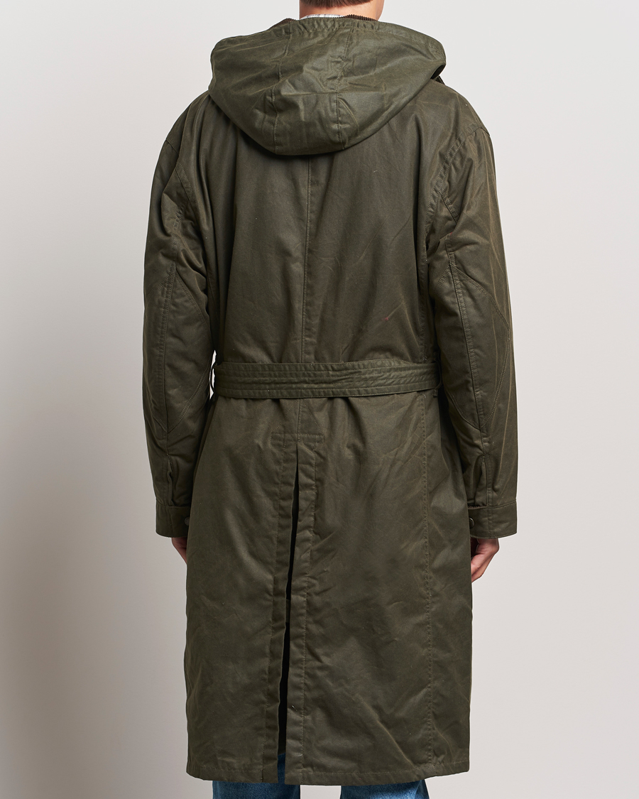 Herre | Jakker | Polo Ralph Lauren | Stewart Belted Coat Oil Cloth Green