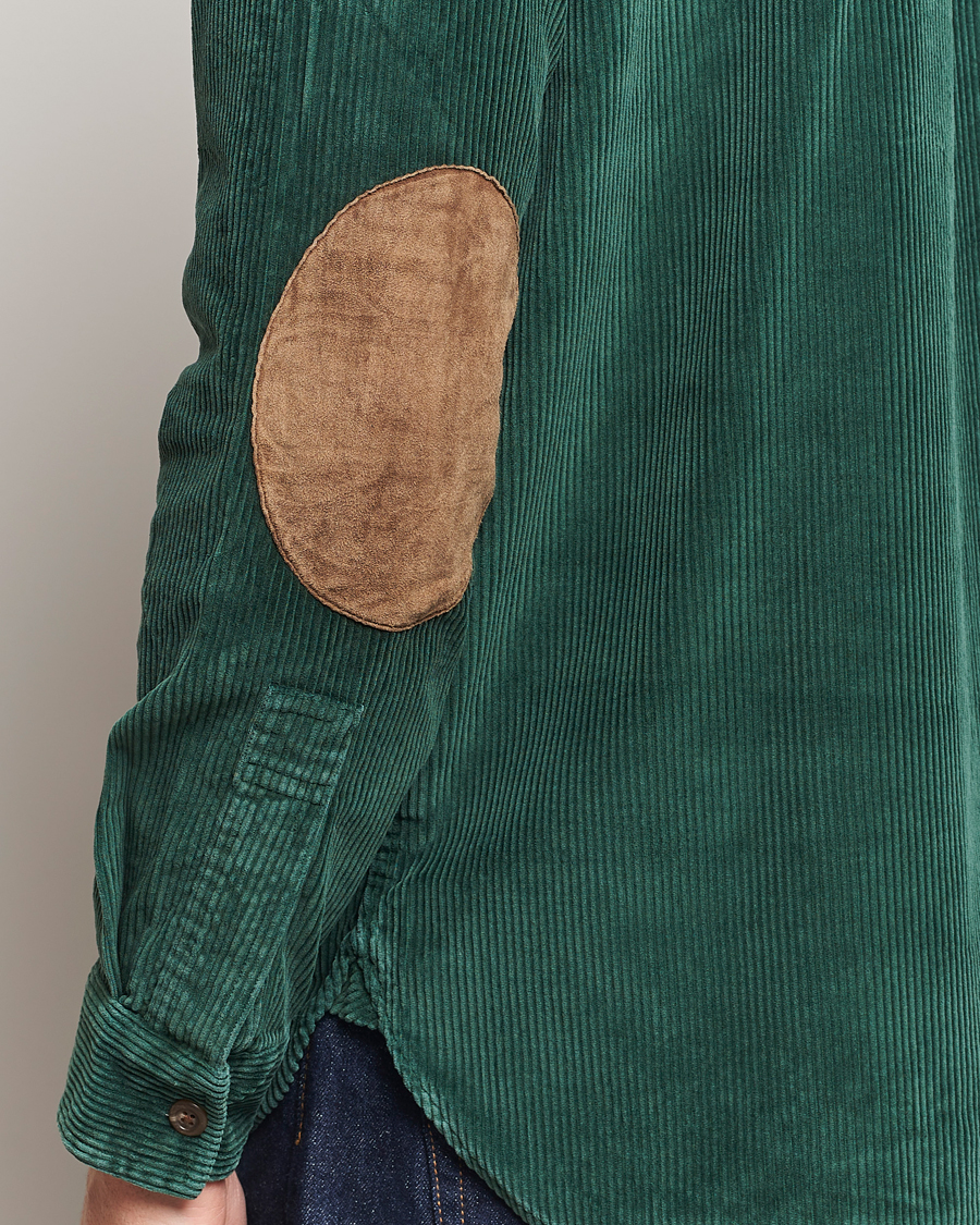 Herre | Skjorter | Polo Ralph Lauren | Corduroy Patch Shirt Moss Agate