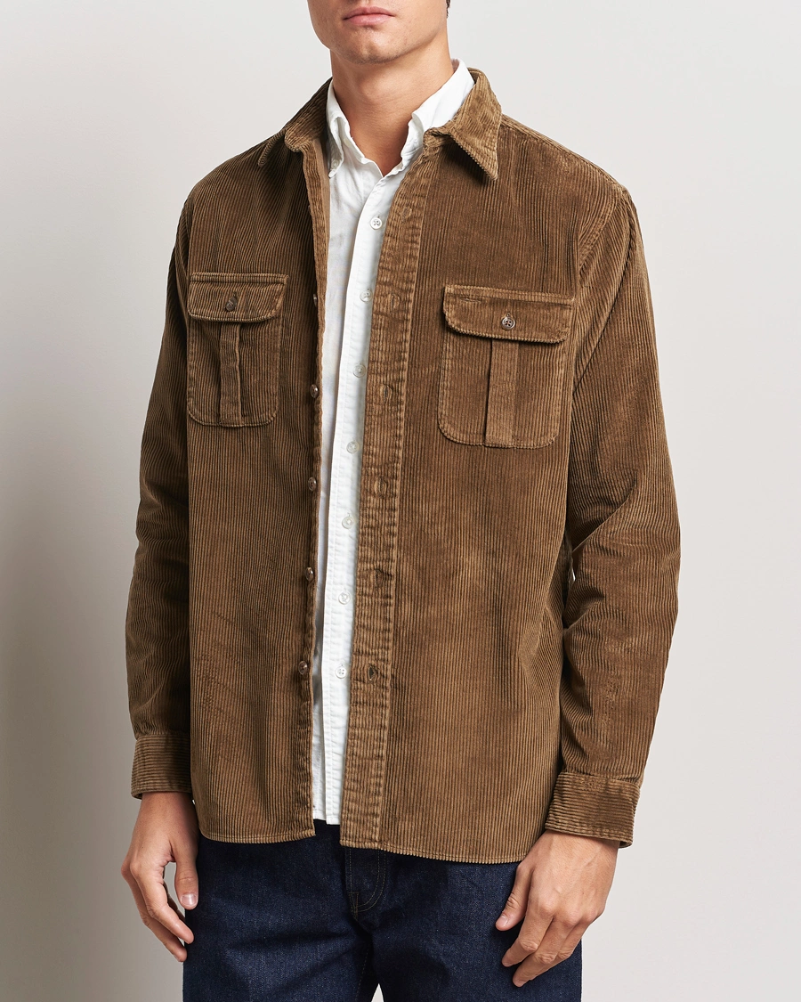 Herre | Skjorter | Polo Ralph Lauren | Corduroy Patch Shirt York Brown