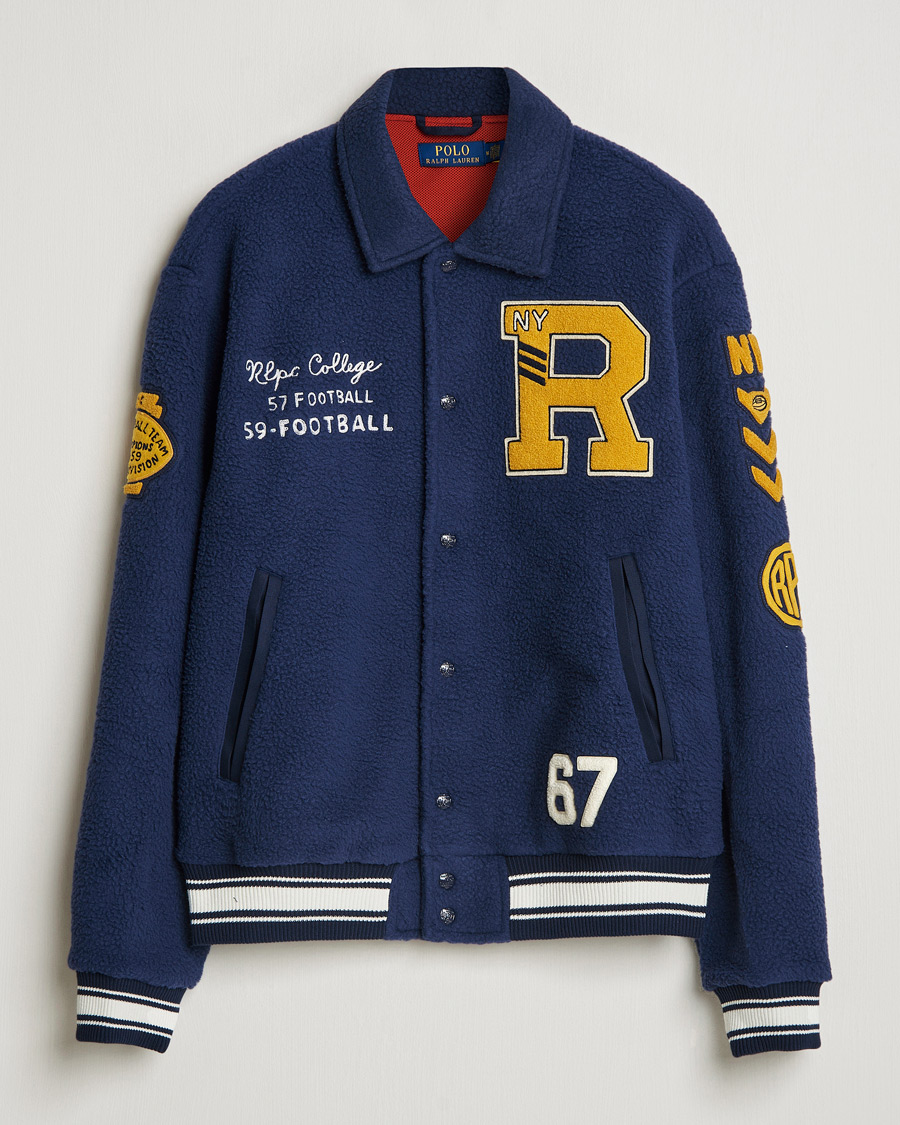 Herre | Jakker | Polo Ralph Lauren | College Baseball Jacket Cruise Navy