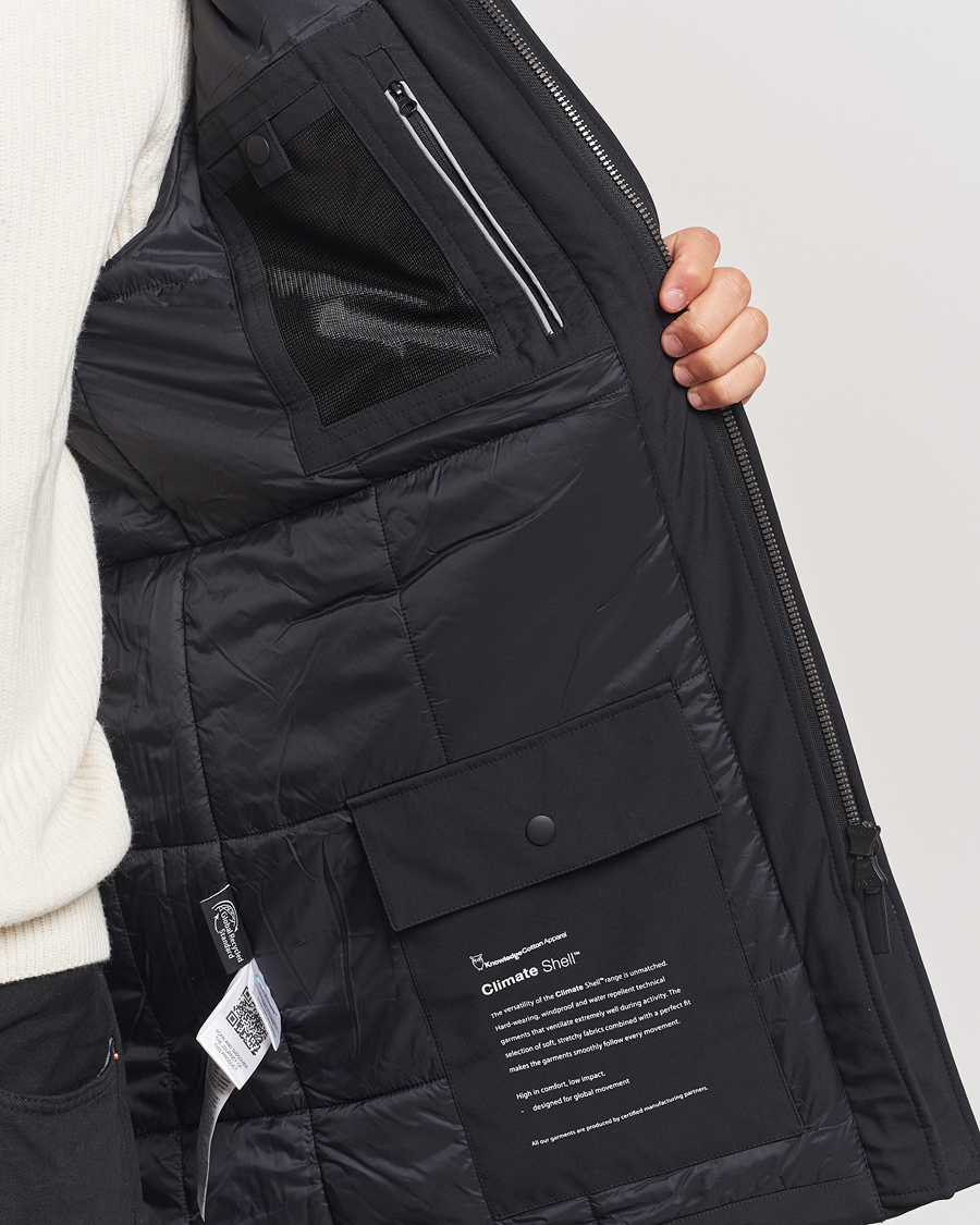 Herre | Jakker | KnowledgeCotton Apparel | Climateshell Padded Jacket Black