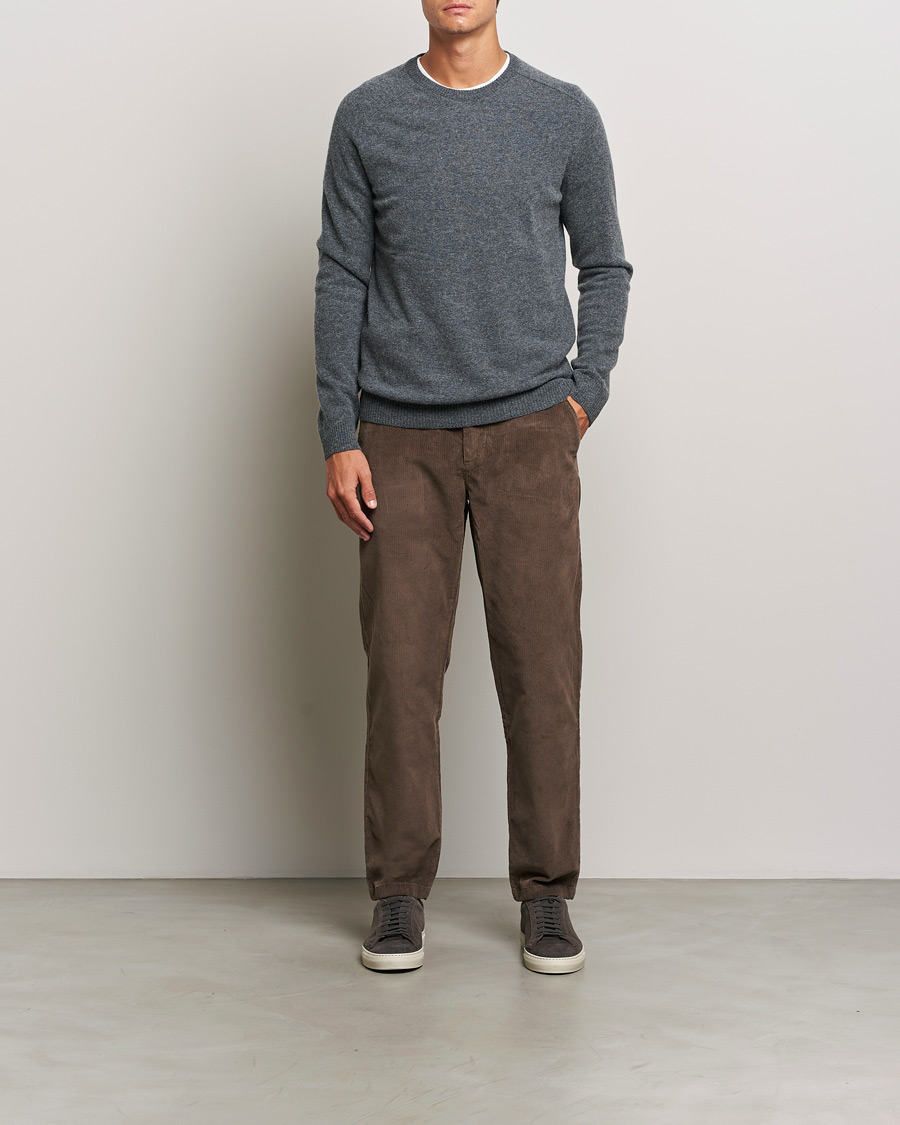 Herre | Bukser | KnowledgeCotton Apparel | Chuck Regular Cord Trousers Chocolate