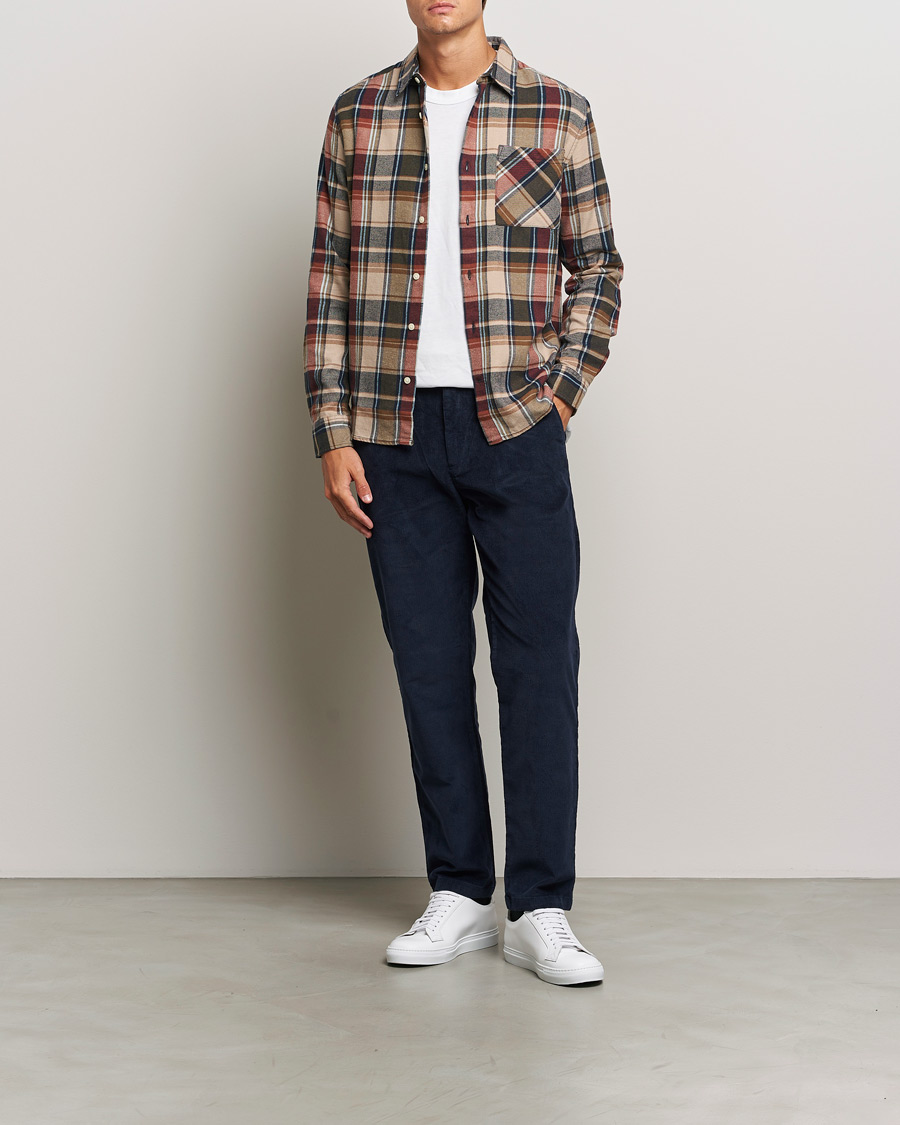 Herre | Skjorter | KnowledgeCotton Apparel | Regular Checked Flannel Shirt Multi