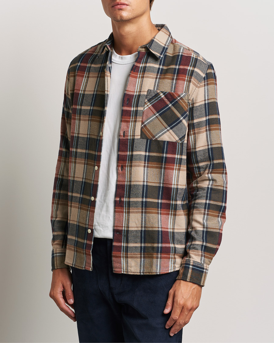 Herre | Skjorter | KnowledgeCotton Apparel | Regular Checked Flannel Shirt Multi