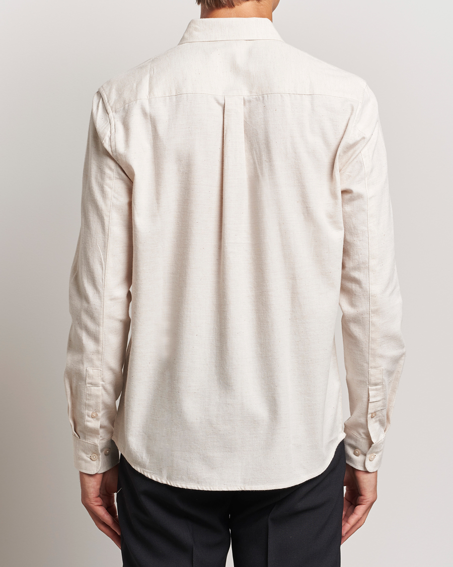 Herre | Skjorter | KnowledgeCotton Apparel | Regular Fit Melange Flannel Shirt Greish