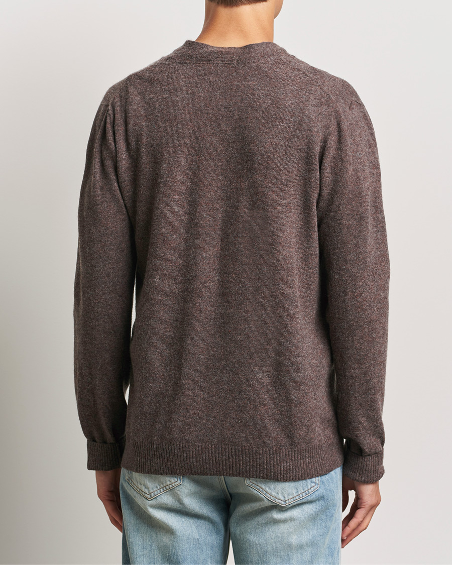 Herre | Trøjer | KnowledgeCotton Apparel | Lambswool Cardigan Brown