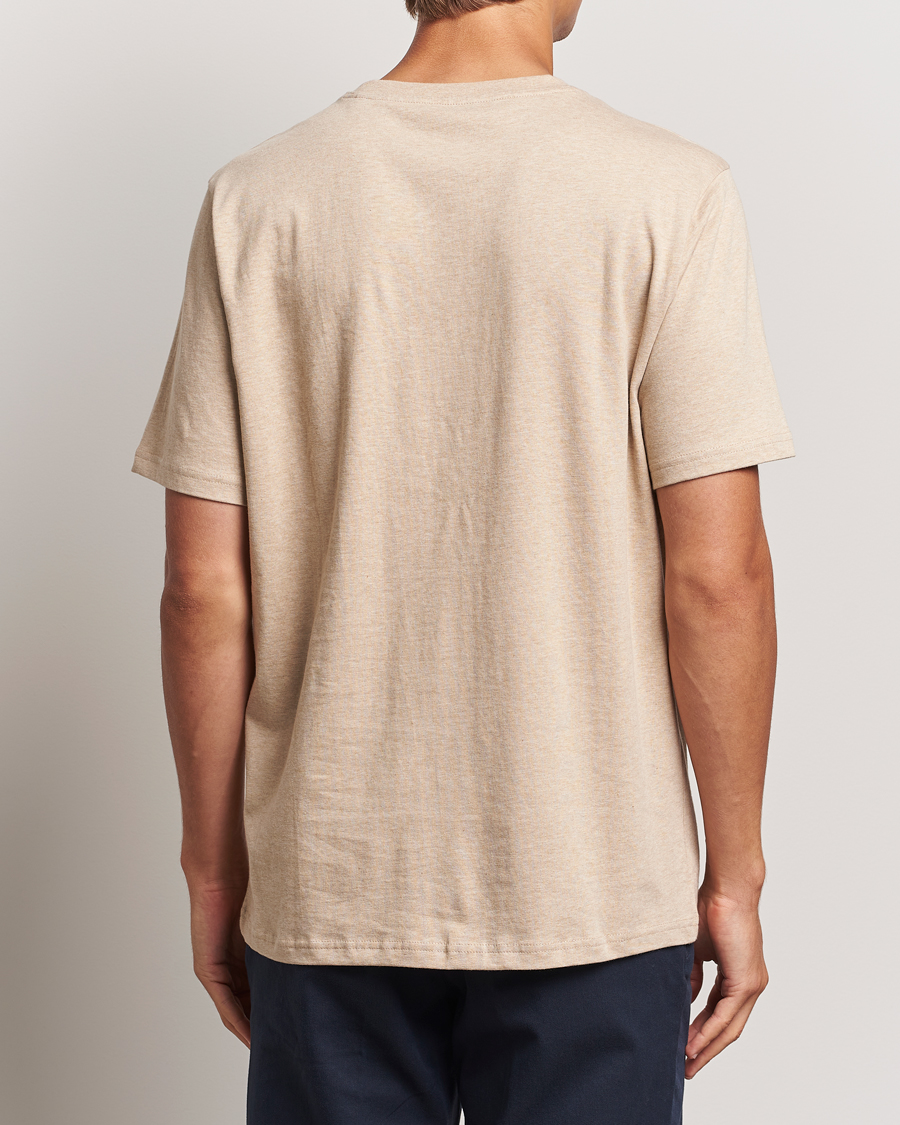 Herre | T-Shirts | KnowledgeCotton Apparel | Loake Badge T-Shirt Safari Melange