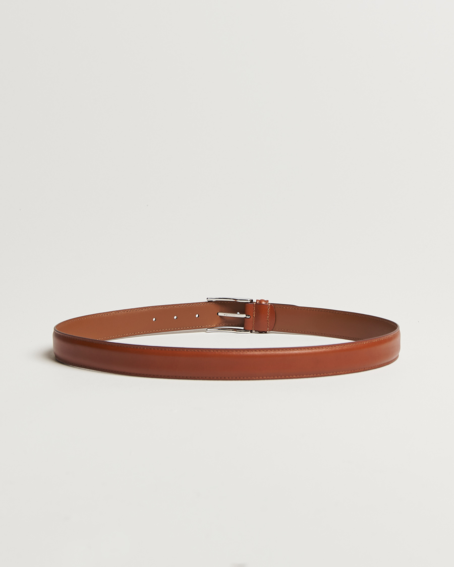 Herre | Bælter | Anderson's | Leather Suit Belt 3 cm Light Brown